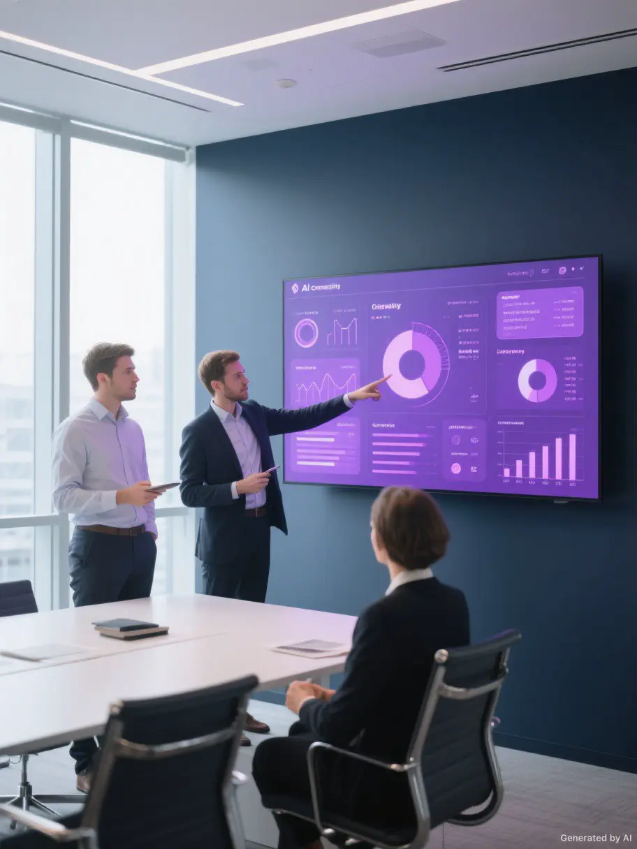 Strategiegespräch bei edo: KI-Potenziale werden gemeinsam anhand eines Dashboards priorisiert